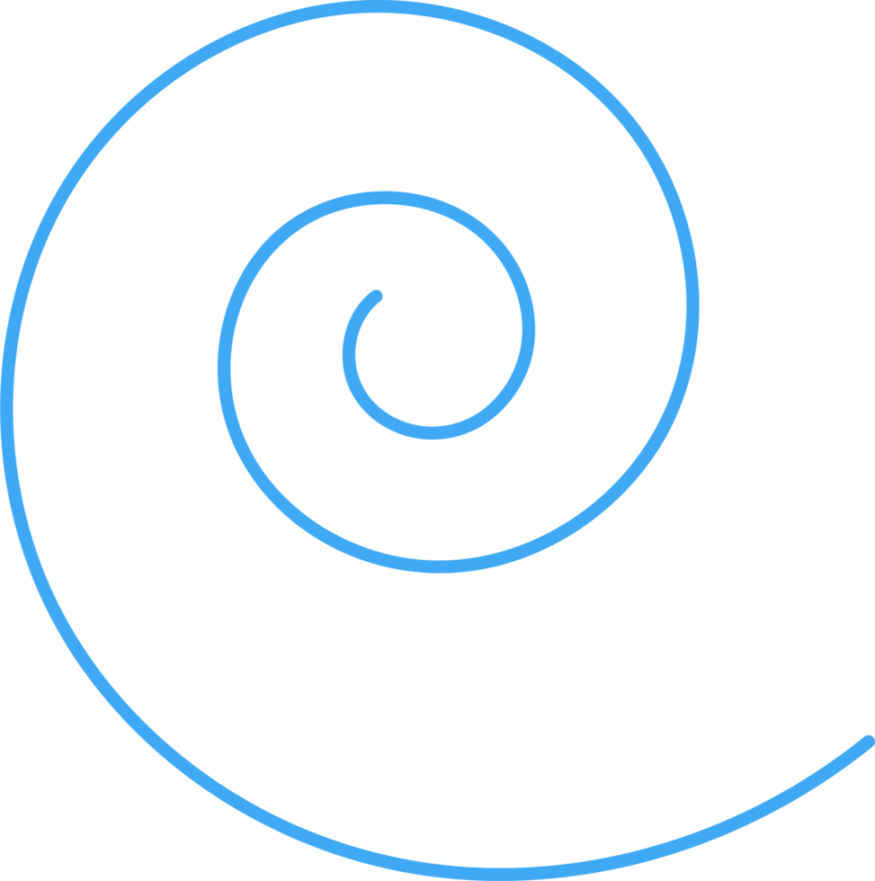 Hand drawn doodle spiral 22183333 PNG