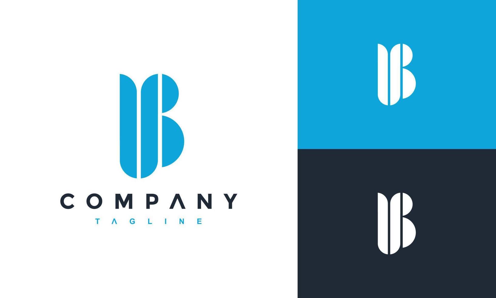 monogram letter UB logo vector