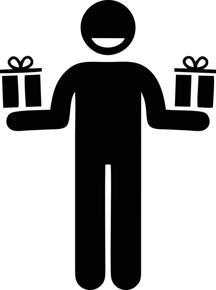 gift icon symbol design vector image. Illustration of the package box present design image. EPS 10.