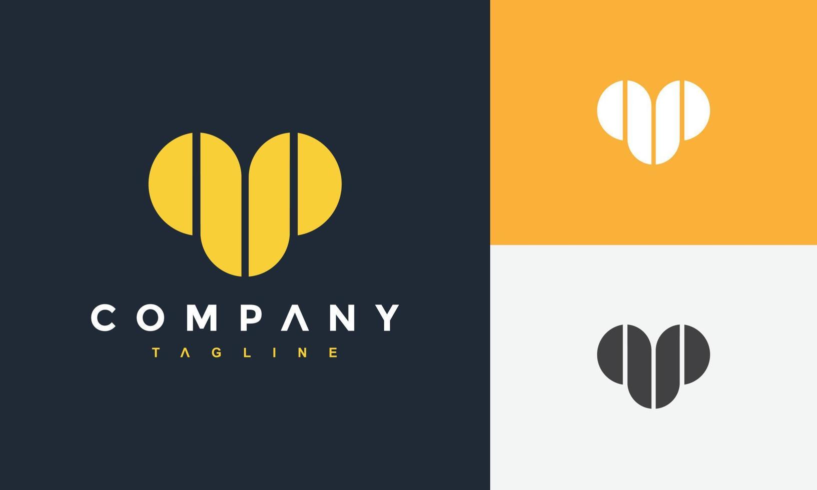monogram letter UP logo vector