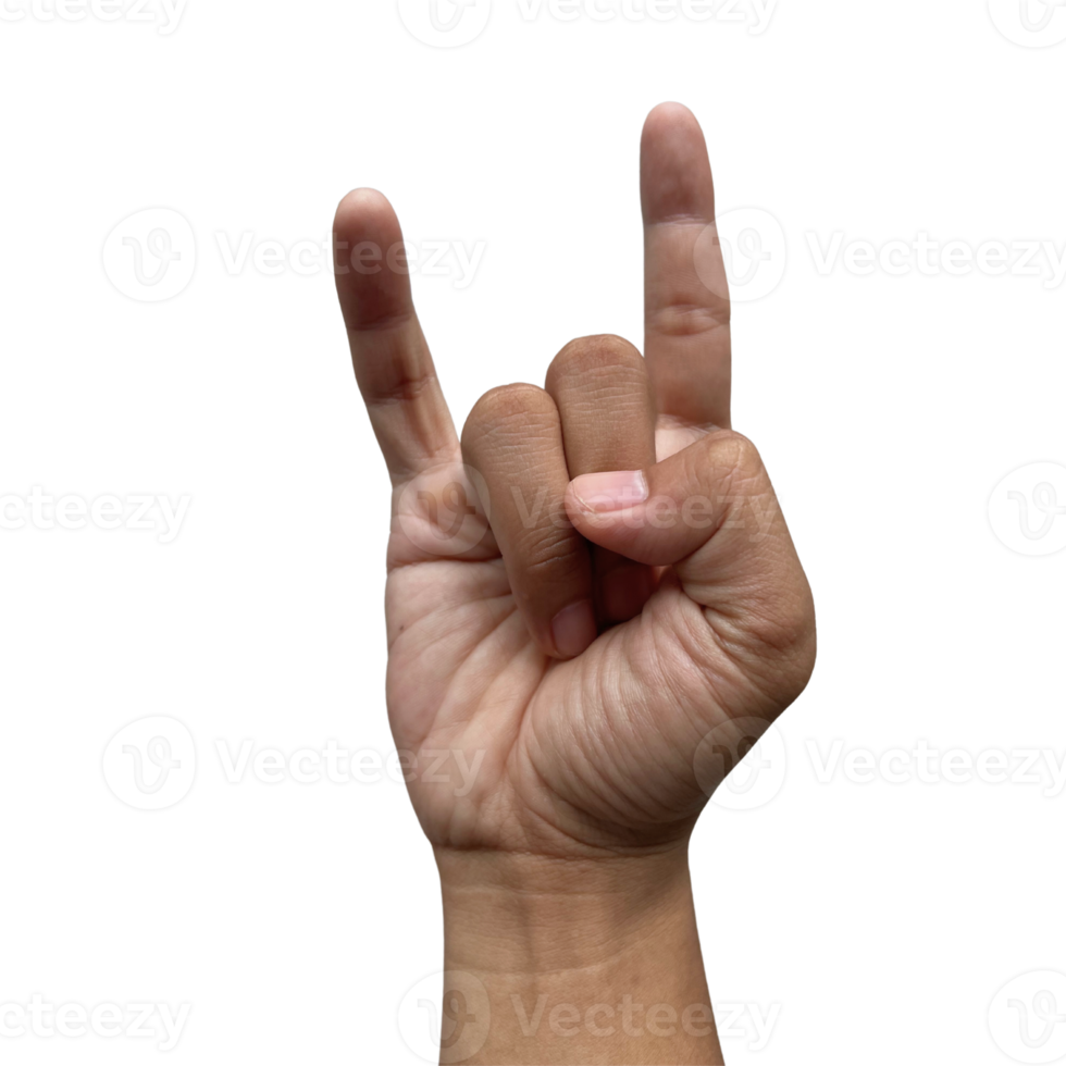 Metal hand sign PNG