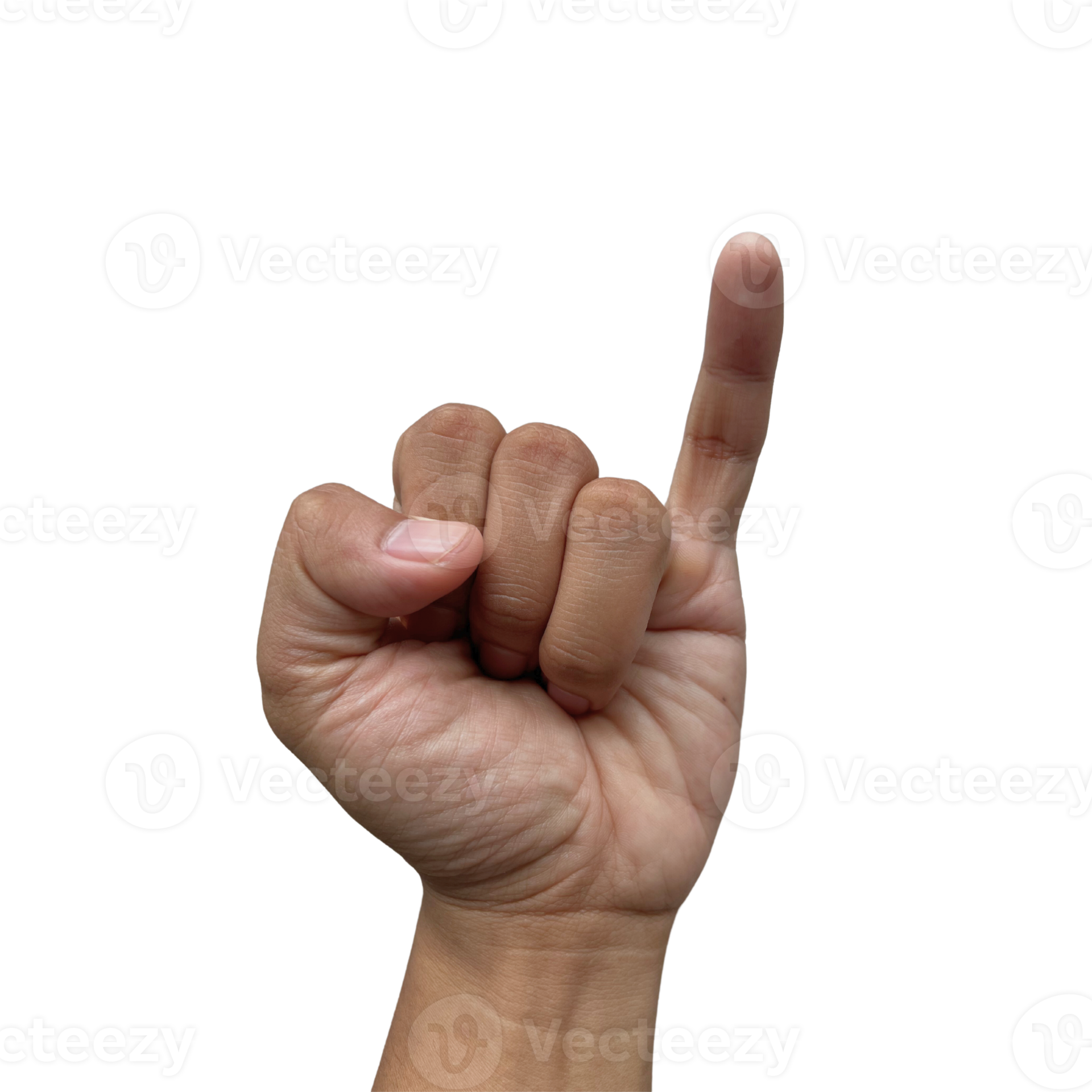 mão gesto cerrado mãos e mantido Fora a pequeno dedo, significado