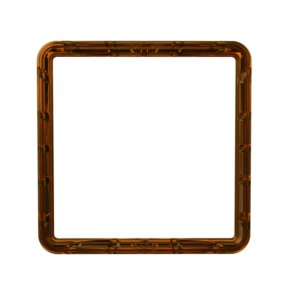 Photo frame 3D render transparent background png