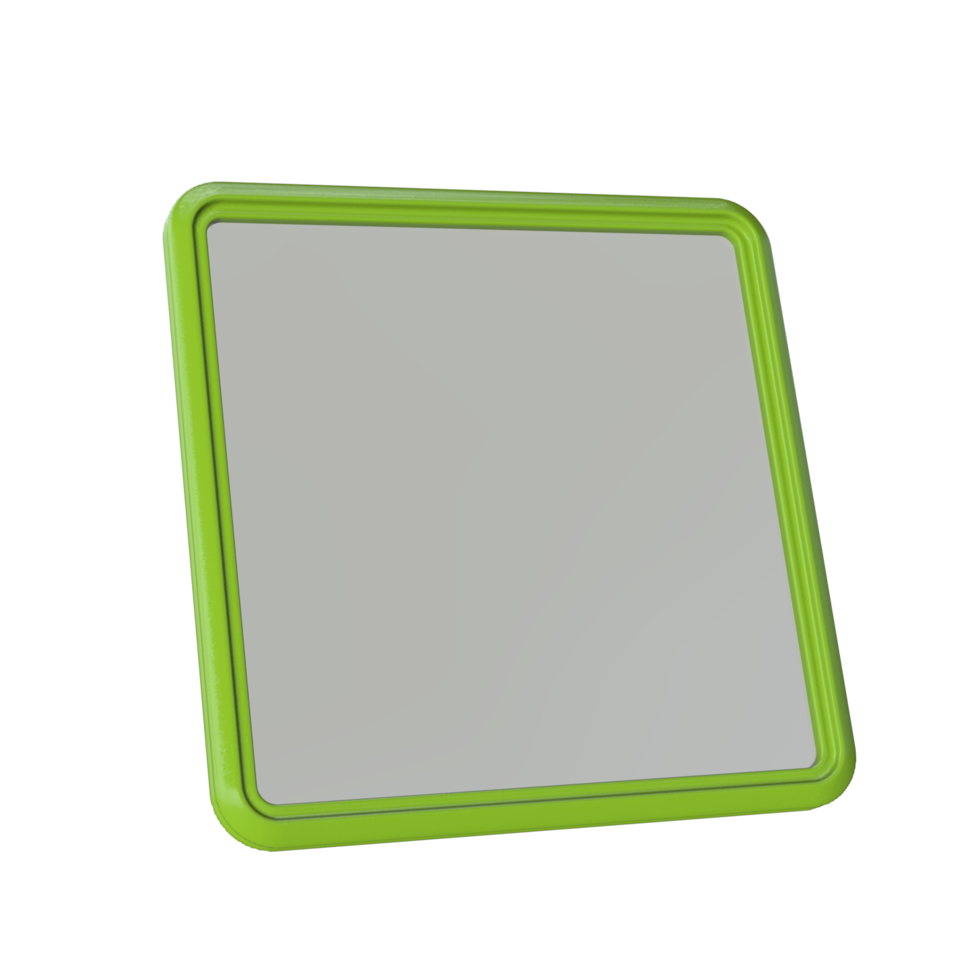 Photo frame 3D render transparent background png