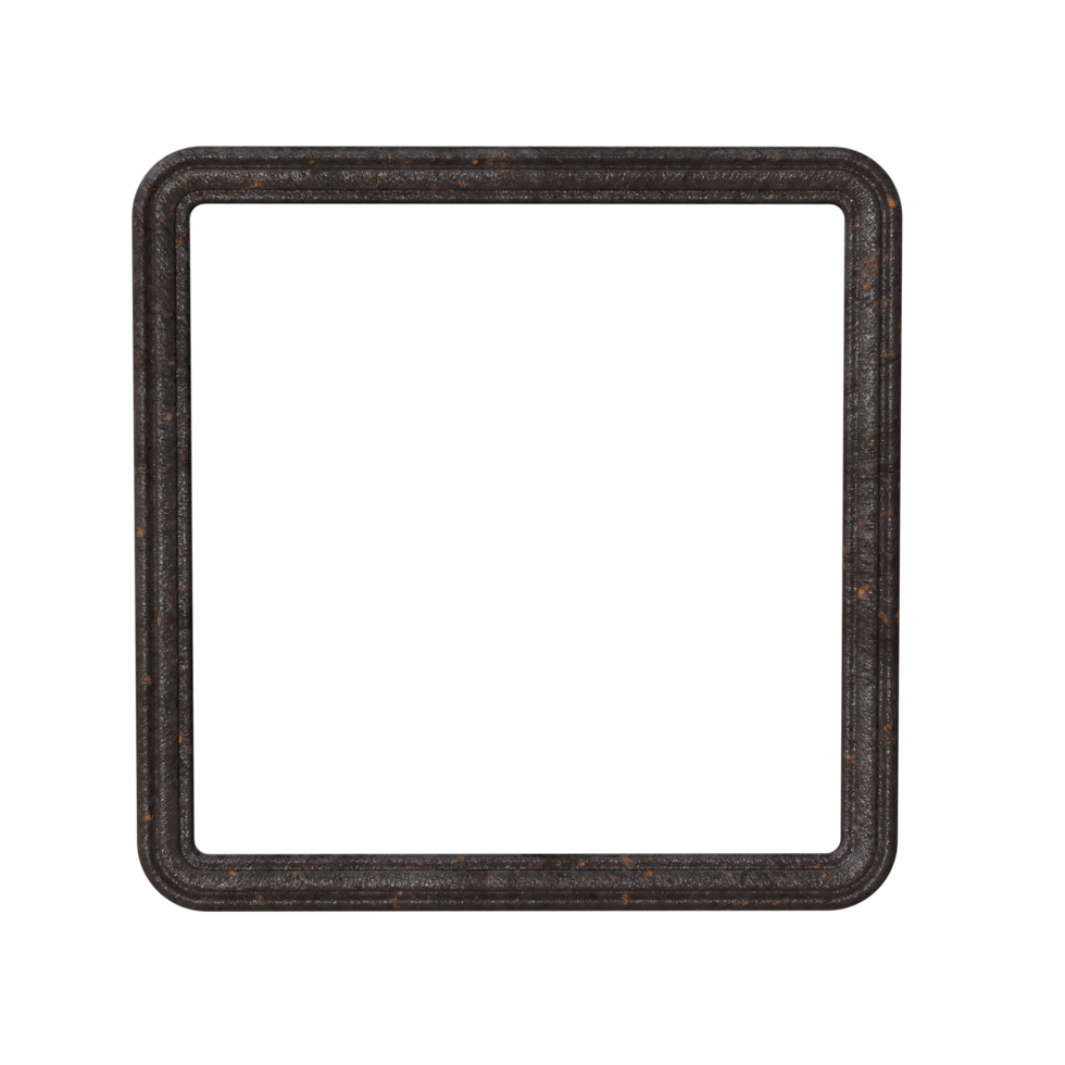 Photo frame 3D render transparent background png