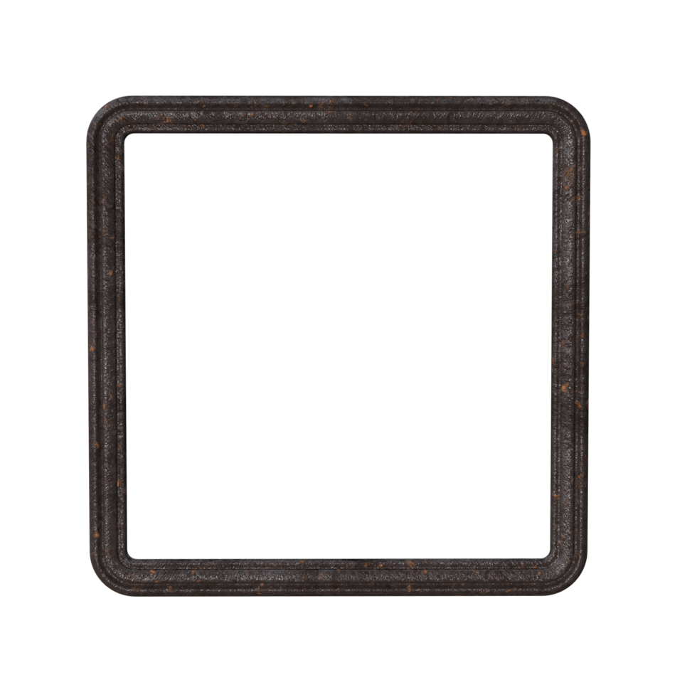 Photo frame 3D render transparent background png