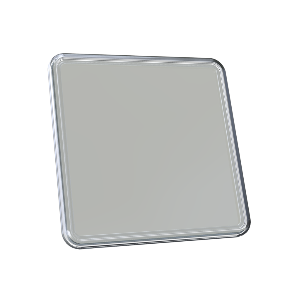 Photo frame 3D render transparent background png