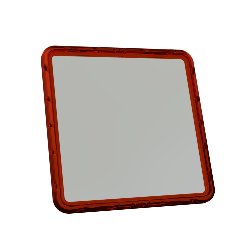 Photo frame 3D render transparent background png