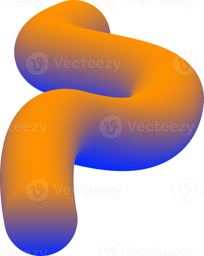 3d fluido dentro gradiente múltiplo cores. pró png