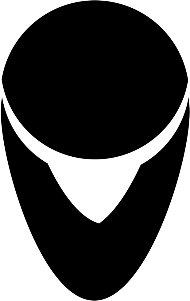 logo ontwerp wit en zwart PNG vrij