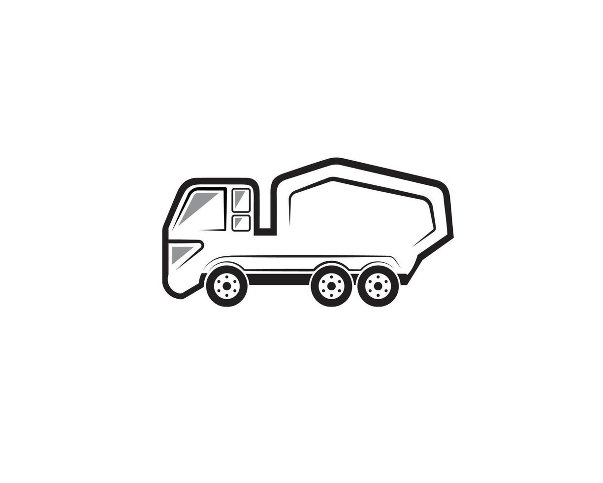 Victor concrete mixer truck to express the field of construction vector