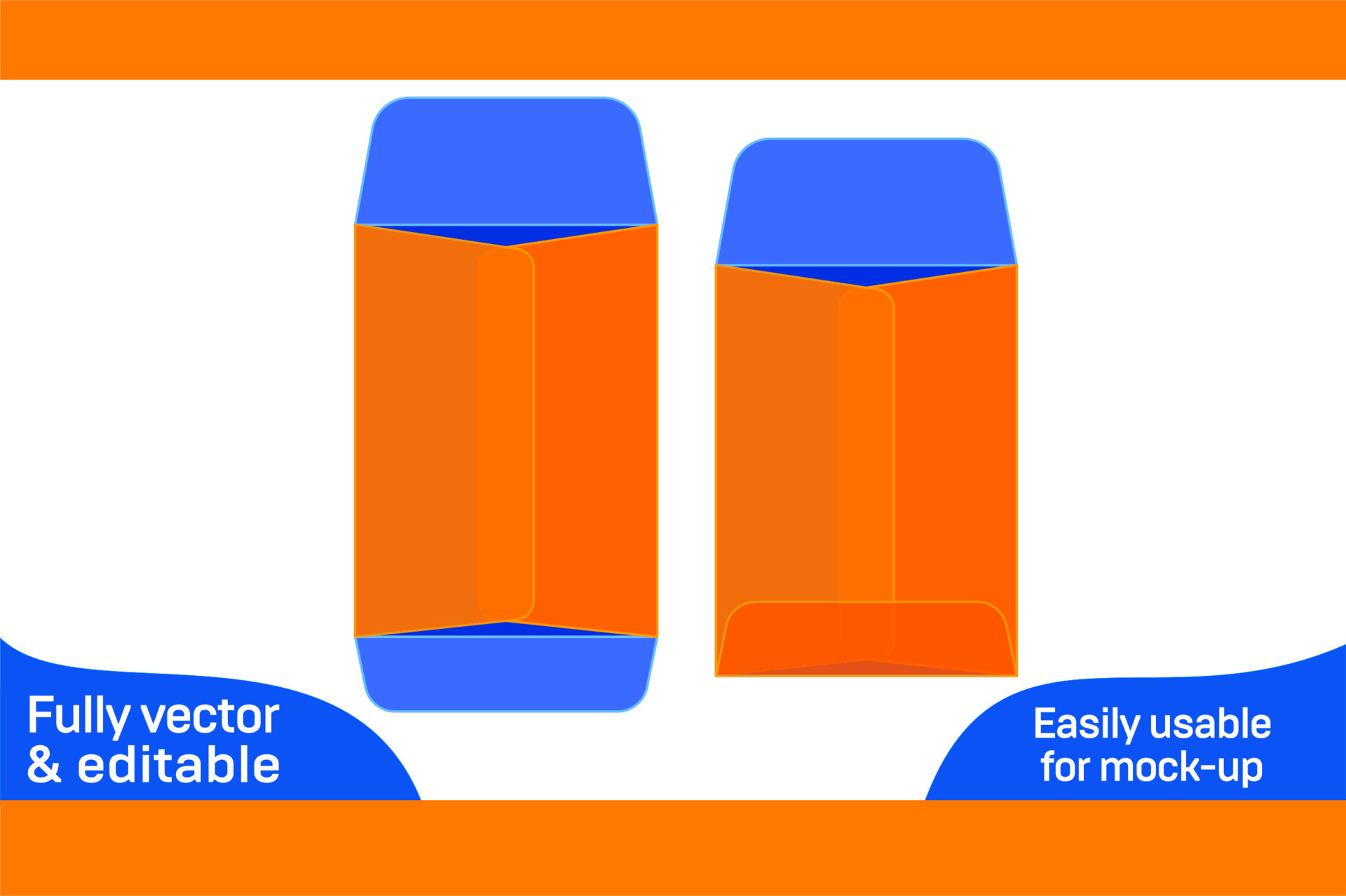 Catalog envelope A7 or 5.5x7.5 inch open end envelope dieline template