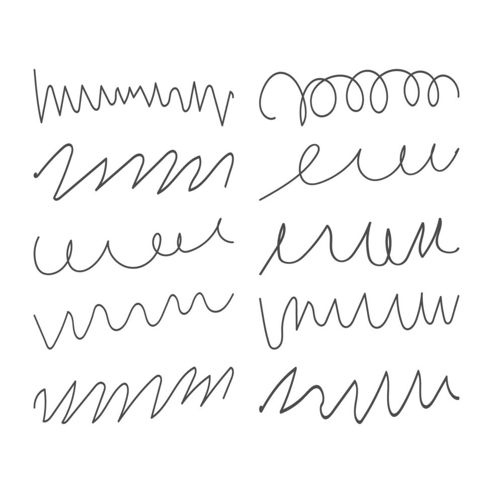 simple hand drawn stroke icon seamless pattern vector