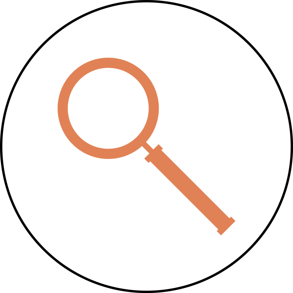 Magnifying glass icon png