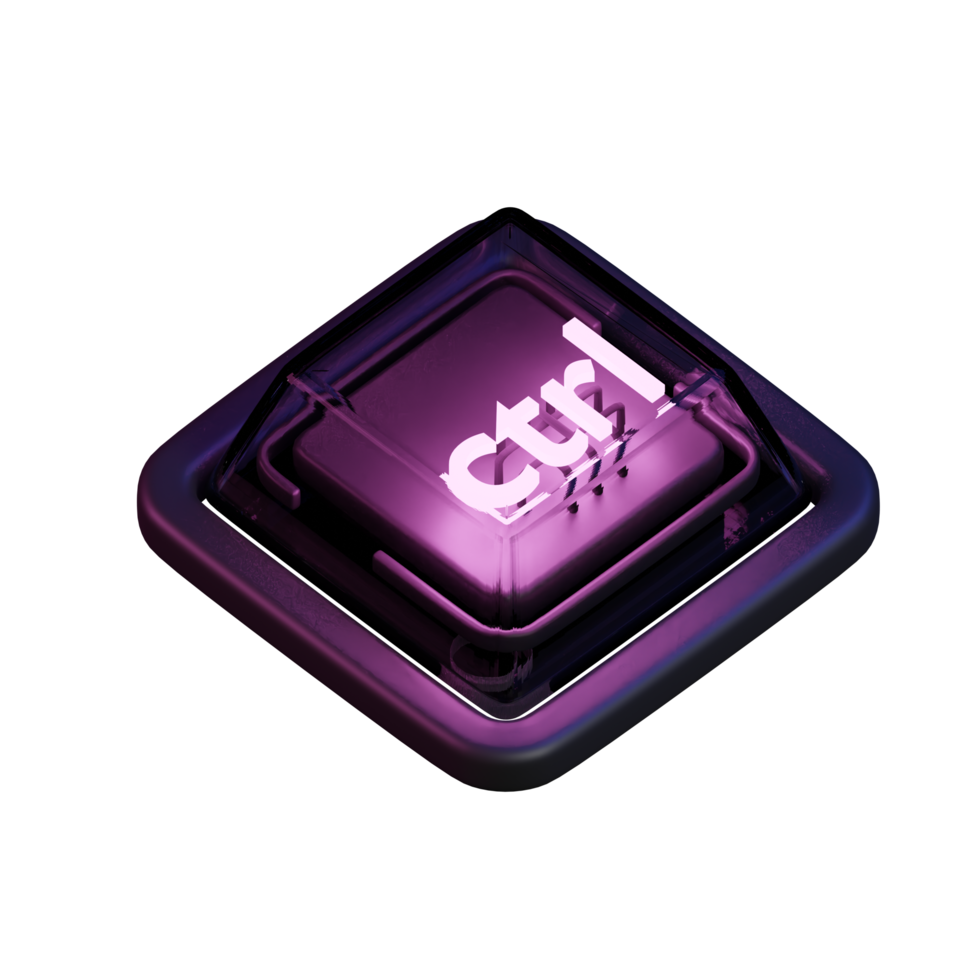 3D Key Caps Or Keyboard icon rendering png