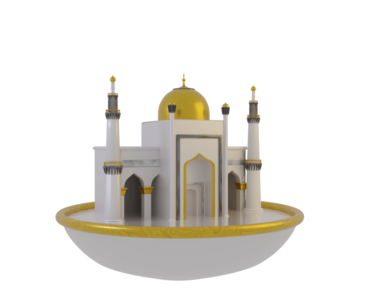 3d islamisch Symbol mit Podium png