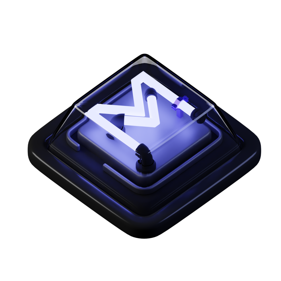 3D Key Caps Or Keyboard icon rendering png