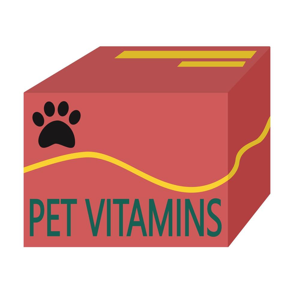 Vitamins, supplements for animals, cats, dogs, animal care. vector