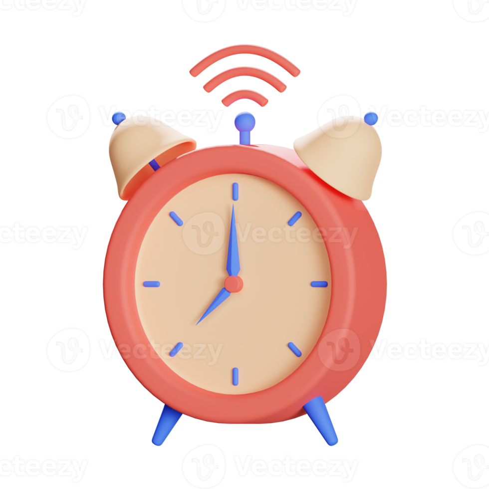 alarm clock 3d icon illustration png