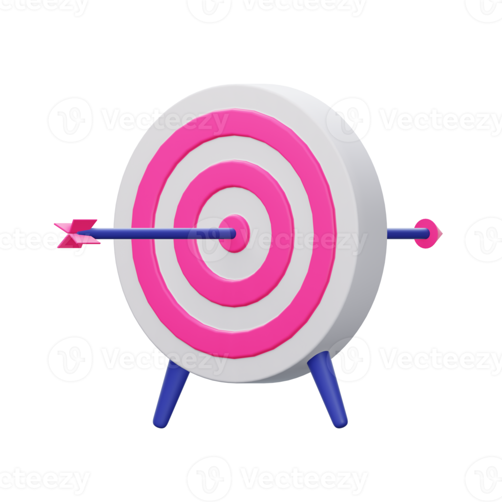 dartboard 3d icon illustration png