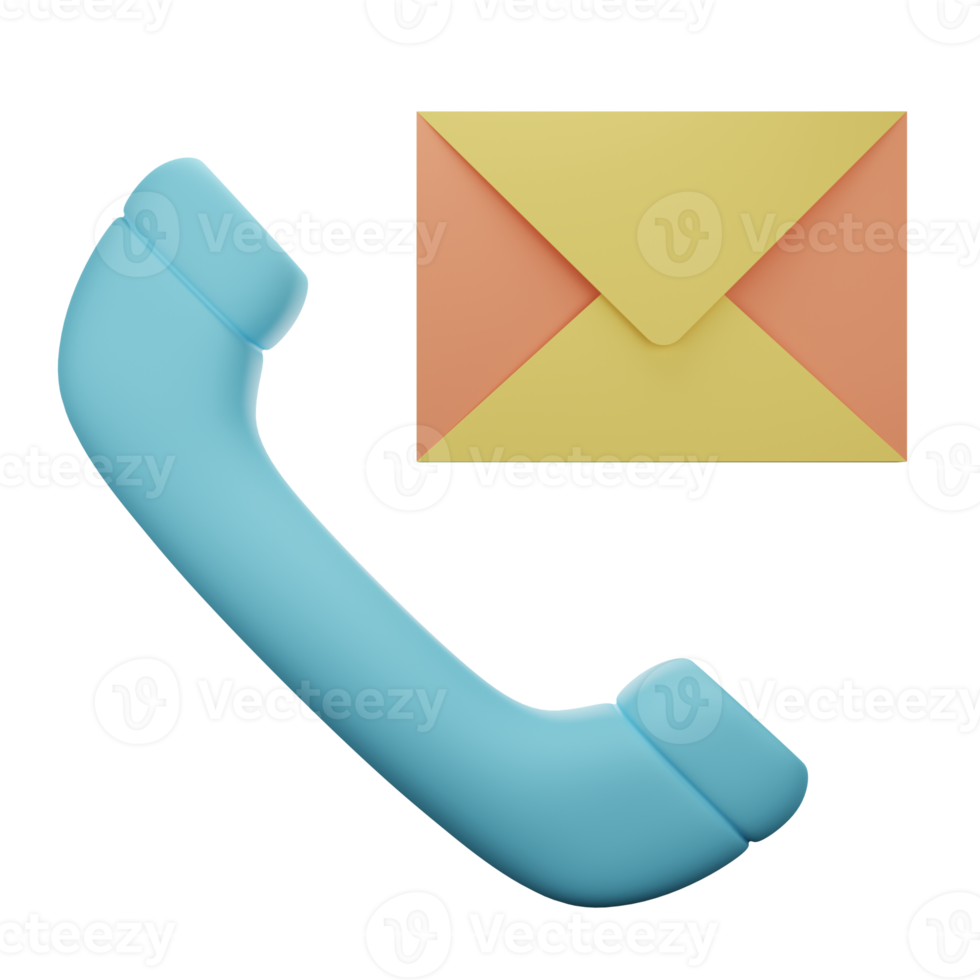 message call 3d icon illustration png
