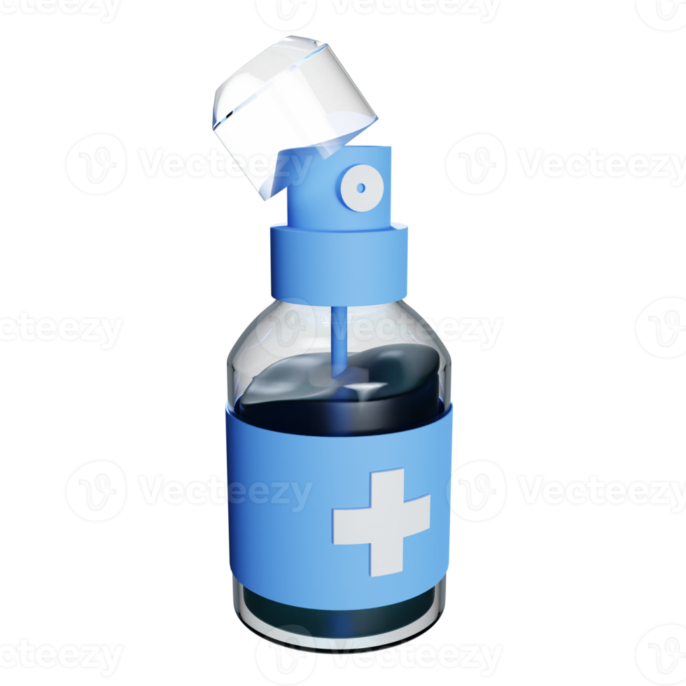 disinfection 3d icon illustration png