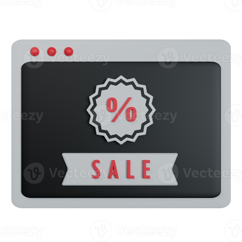 online sale 3d icon illustration png