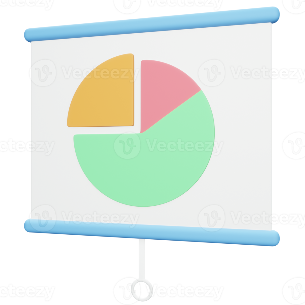 Business Presentation 3d icon illustration png