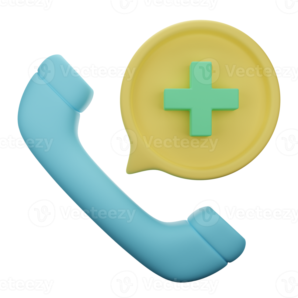 add call 3d icon illustration png