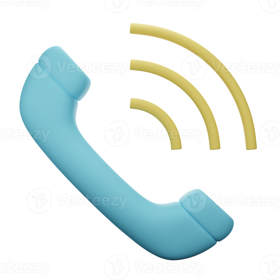 phone ring 3d icon illustration png