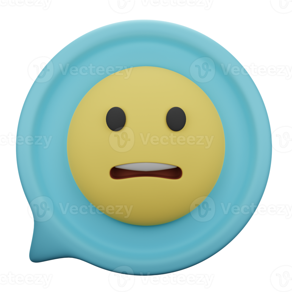 sad chat 3d icon illustration png