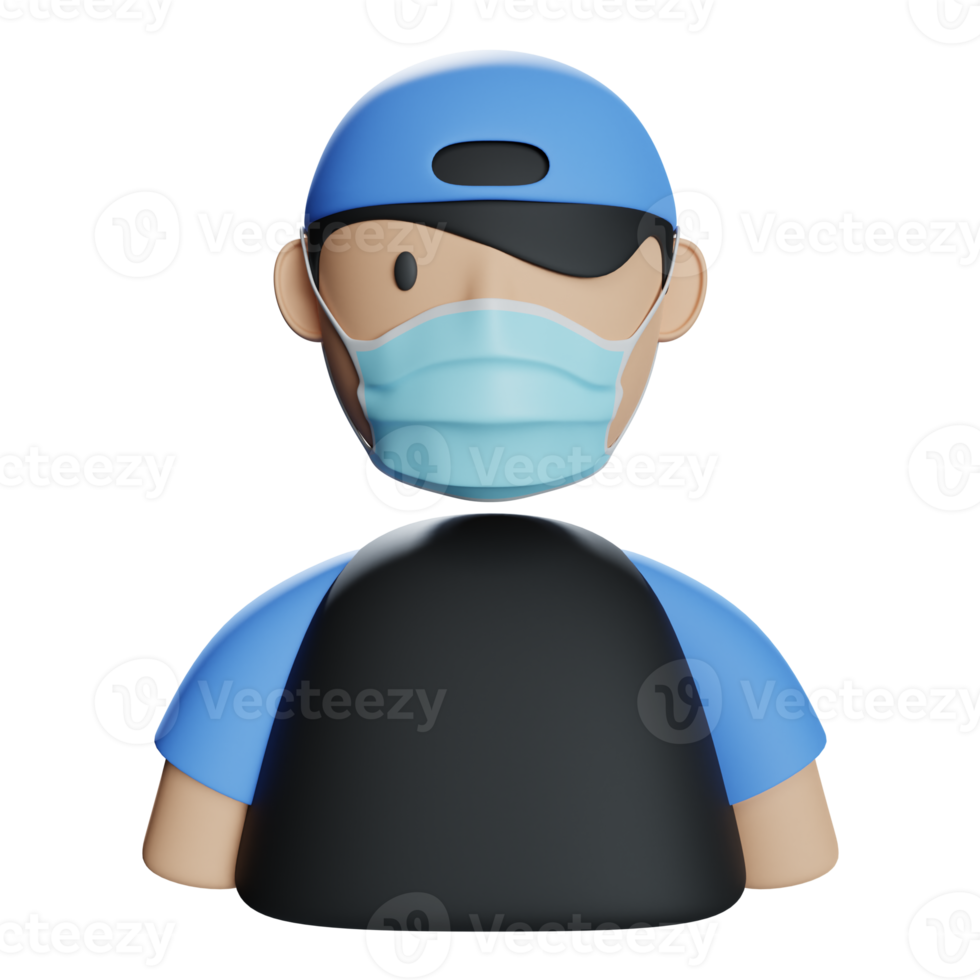 protection mask 3d icon illustration png