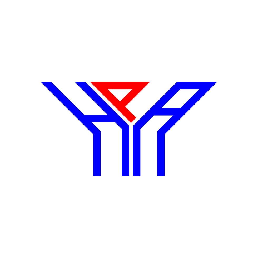 diseño creativo del logotipo de la letra hpa con gráfico vectorial, logotipo simple y moderno de hpa. vector
