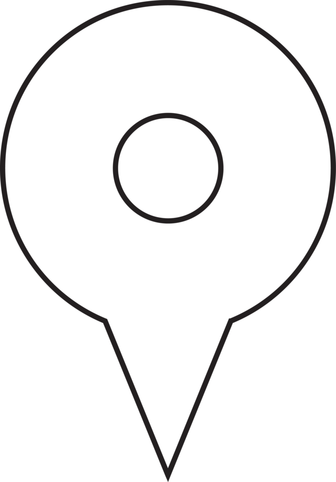 Karte Ort Stift Symbol png