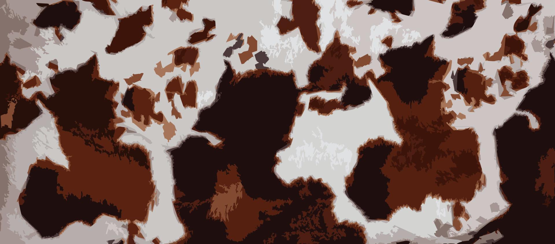 Vector illustration of leopard faux fur texture with brown spots. Background of artificial material for sewing.