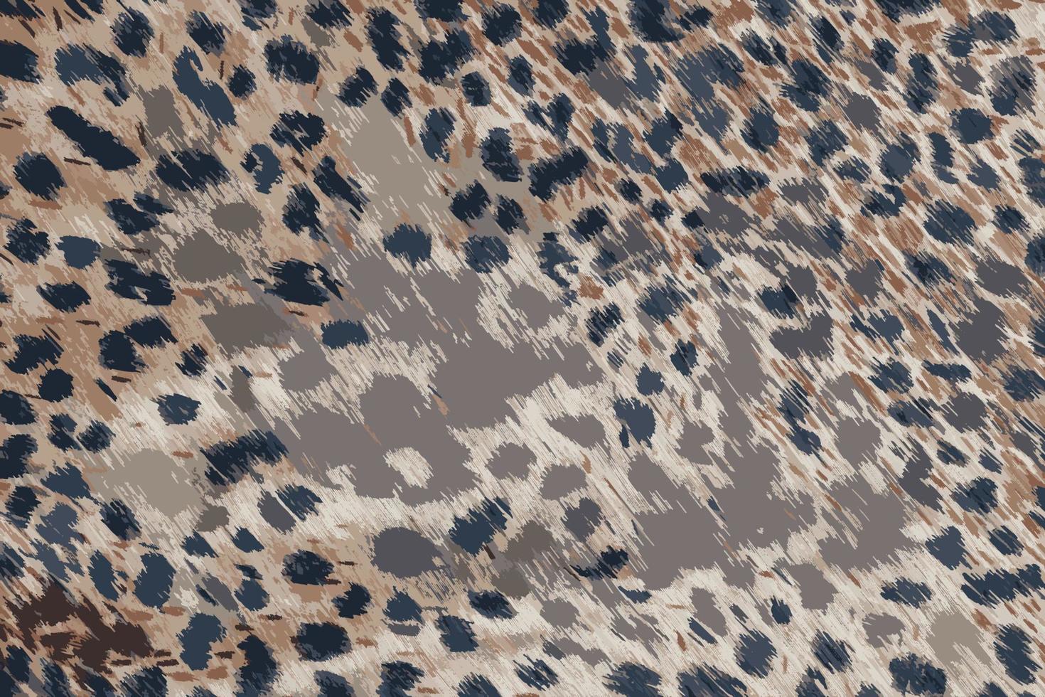 Realistic vector illustration of background with leopard texture, close up. Leopard dyed fabric.
