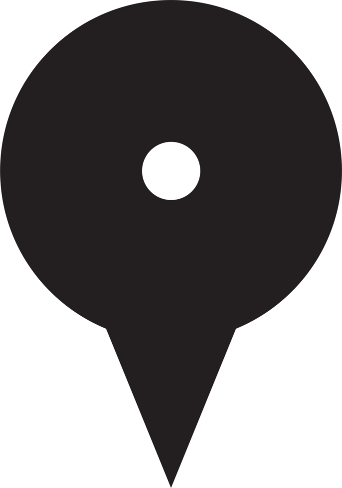 Karta plats stift ikon png