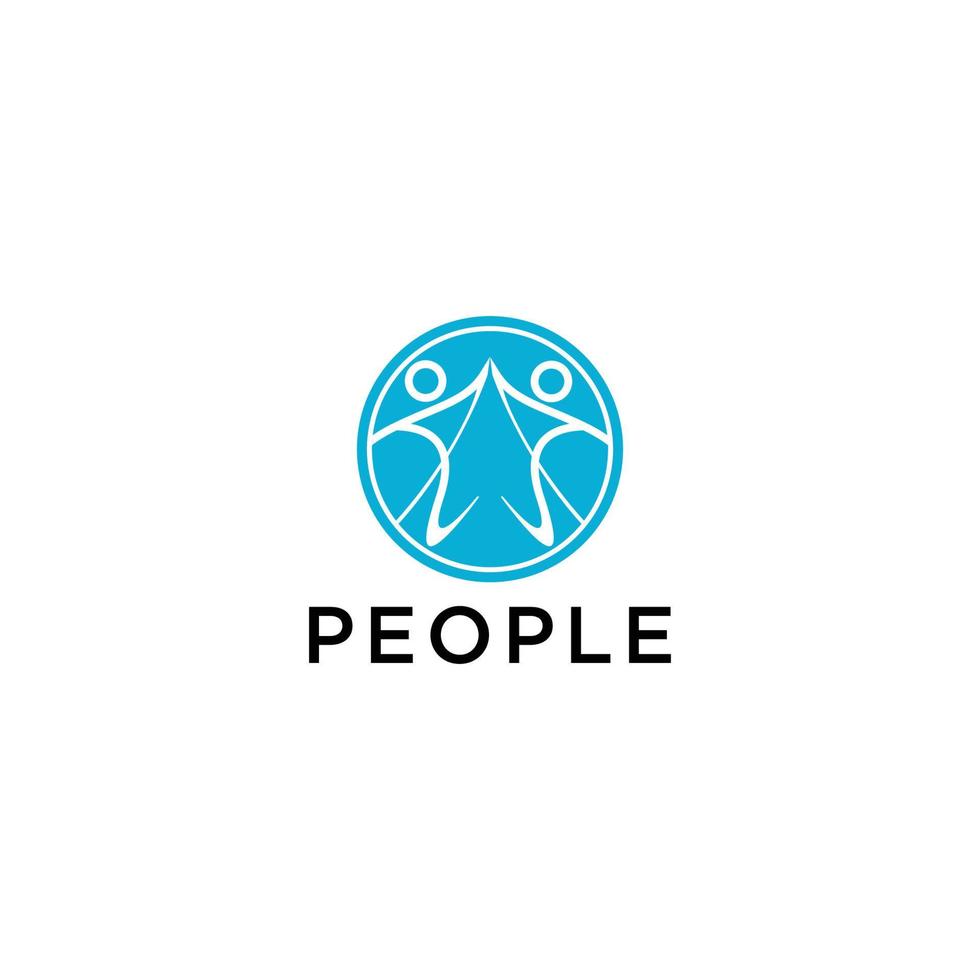 People logo icon design vector