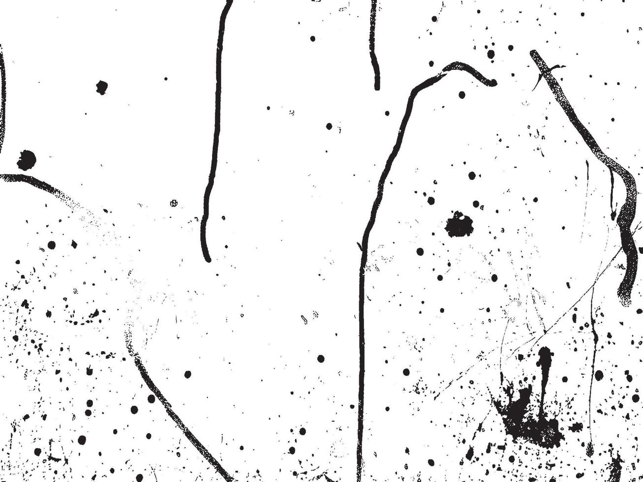 Black and White Grunge Texture Vector Background with Splatter and Scratch Effects. EPS 10.