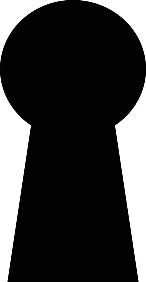 Lock icon. Key hole icon vector isolated on white background.