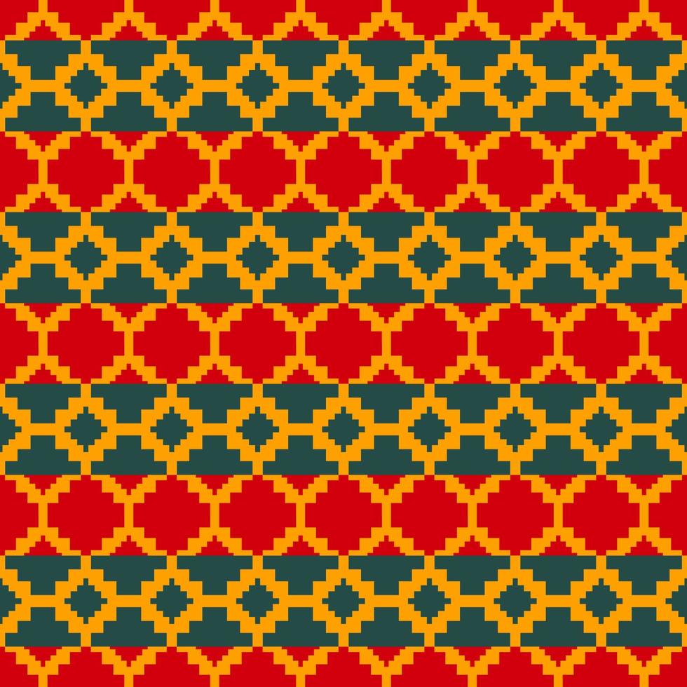 Aztec geometric colorful pattern. Traditional colorful aztec geometric shape seamless pattern background. Traditional colorful ethnic geometric pattern use for fabric, home decoration elements. vector