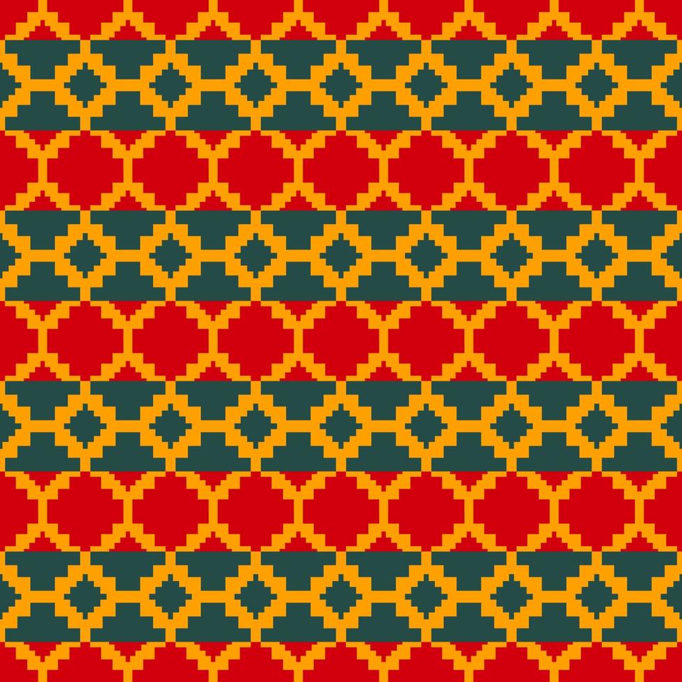 Aztec geometric colorful pattern. Traditional colorful aztec geometric shape seamless pattern background. Traditional colorful ethnic geometric pattern use for fabric, home decoration elements. vector