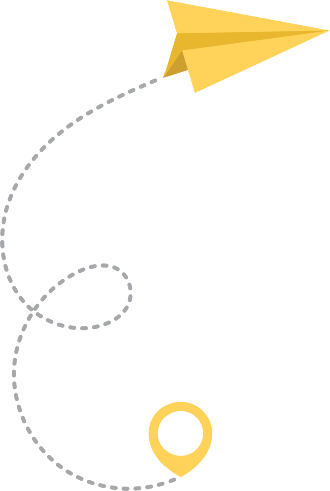 carta aereo con tratteggiata tracciare e carta geografica pointer perno png