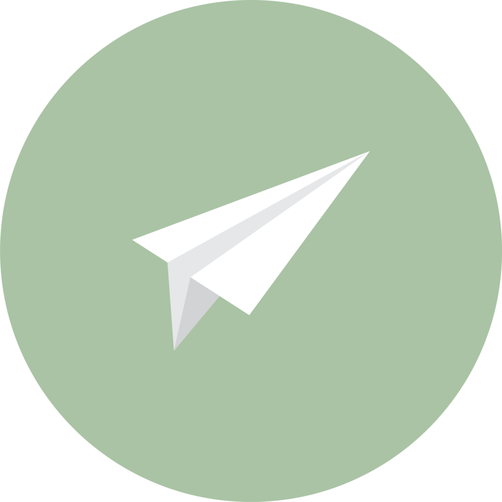 icono de avion de papel png