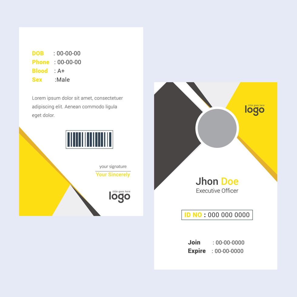 Creative Templates Business Card. Yellow Business Cards. Professional and elegant abstract card templates perfect for your company and job title. vector design templates. clean business cards.