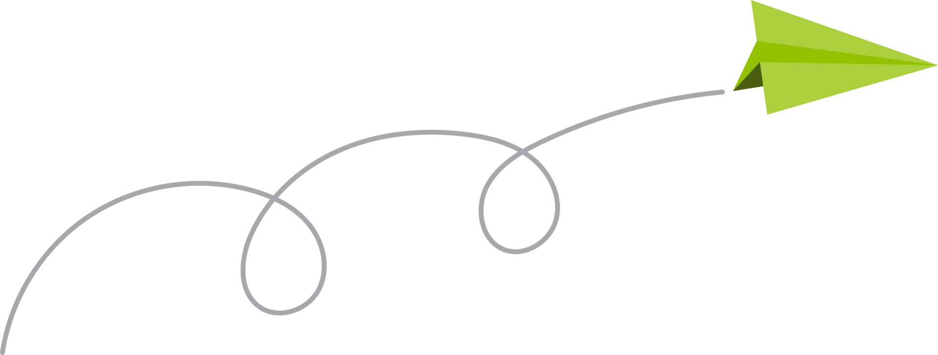 papier avion avec ligne trace png