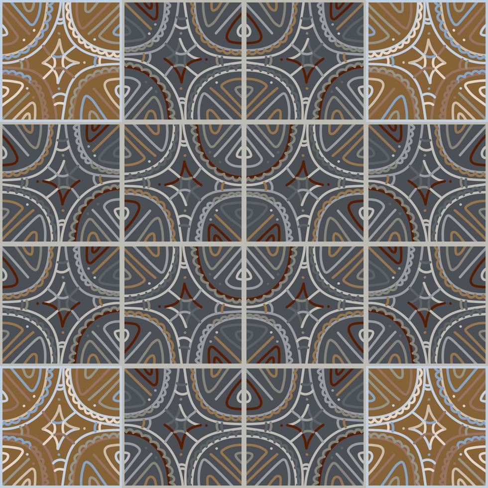 Creative doodle geometric ornament. Lines seamless background pattern. vector