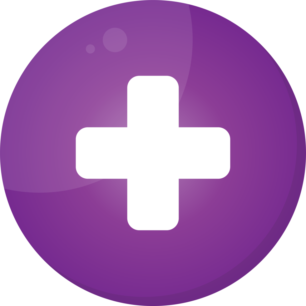 Realistic plus icon png