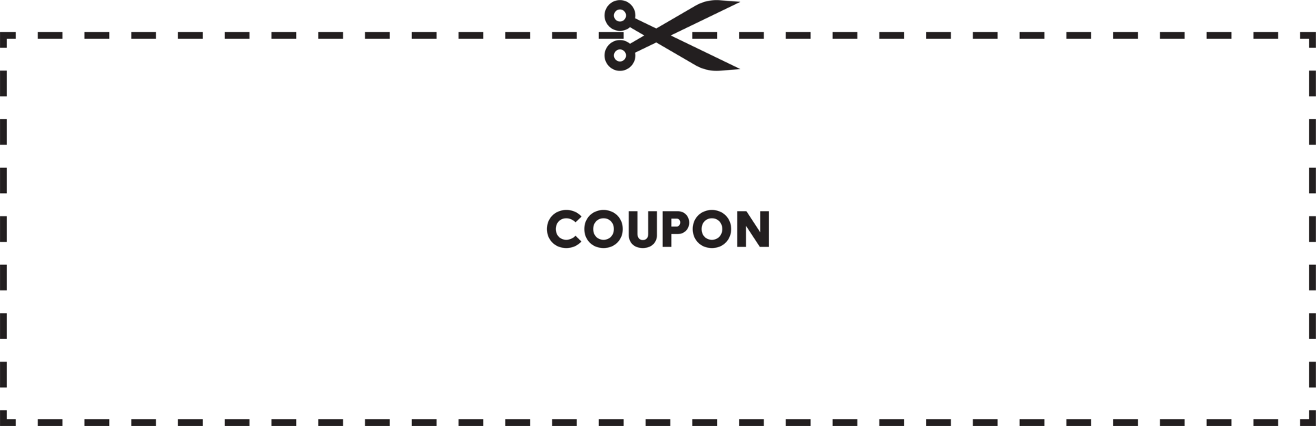 Scissors that cut coupon png