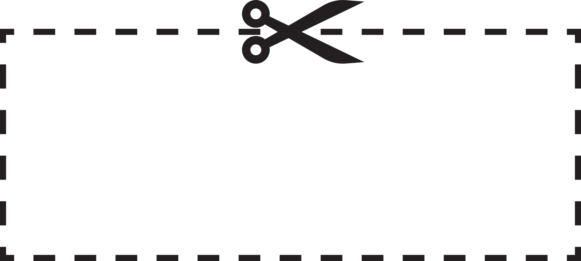Scissors that cut coupon 22188412 PNG